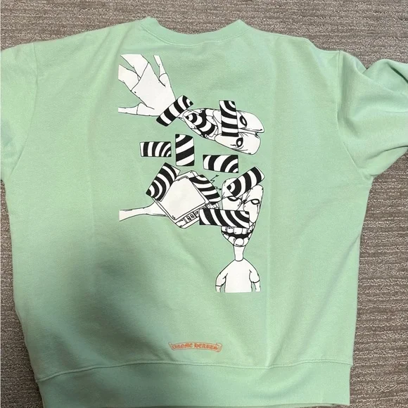 Chrome Hearts Mint Green Crewneck Sweater - Picture 2 of 2